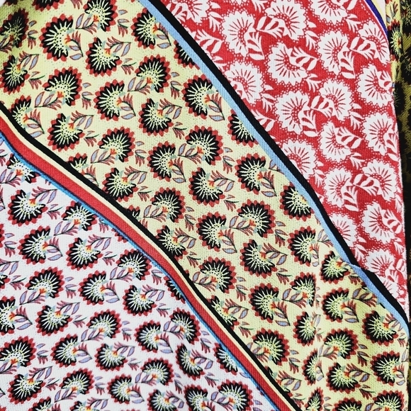 CAbi #5664 Poet Open Front Patchwork Floral Duster Kimono Jacket Small - Picture 8 of 14